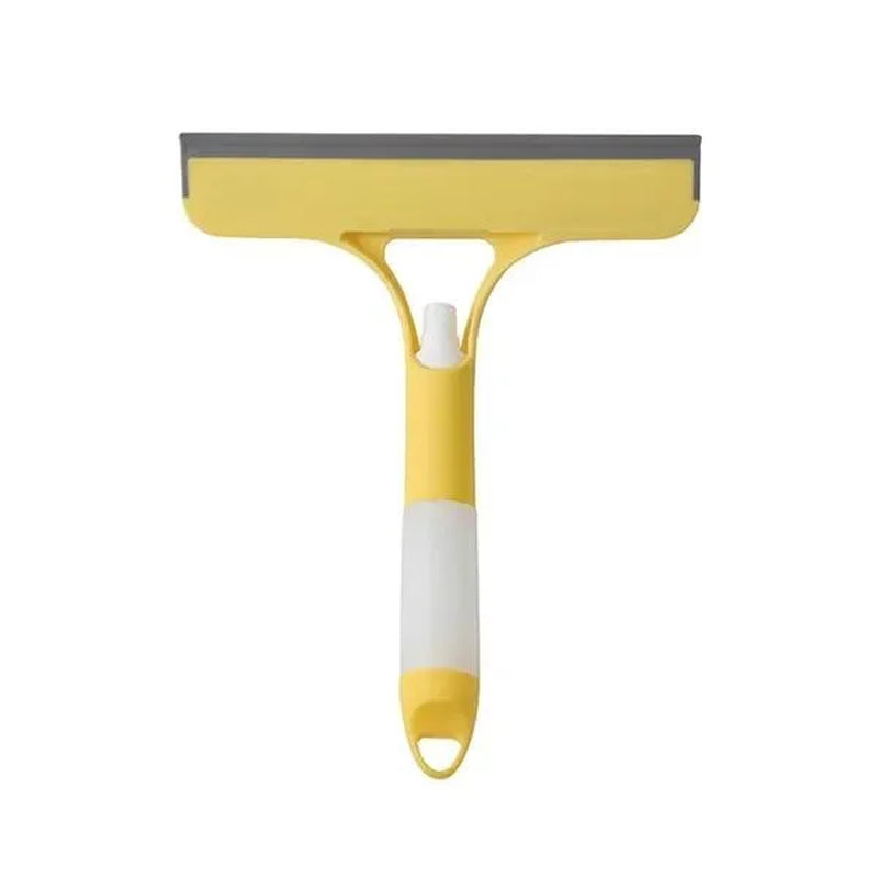 Brosse raclette spray 2-en-1 – nettoyage surfaces vitrées intérieur et extérieur
