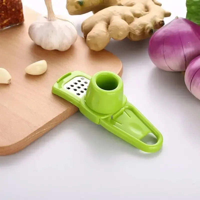 Presse-ail manuel multifonction vert – broyeur compact pour cuisine
