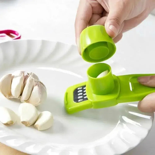 Écraseur d'ail en plastique résistant – ustensile de cuisine pratique et facile à nettoyer
