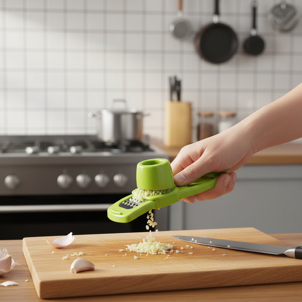 Presse-ail multifonction – accessoire cuisine gain de temps pour préparer les repas
